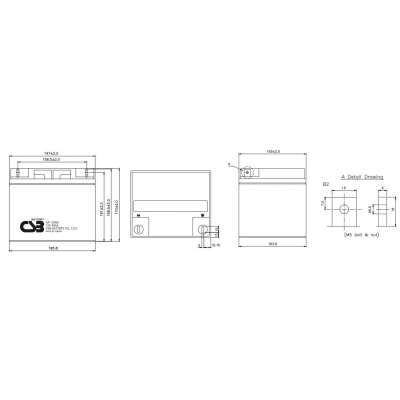 Аккумуляторная батарея CSB GP 12400