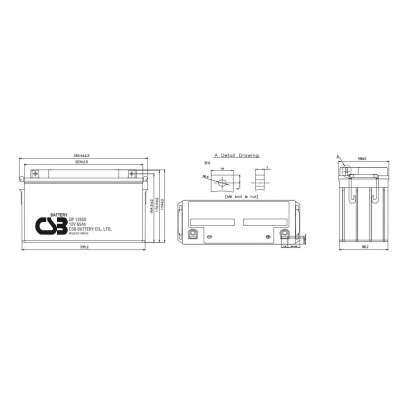 Аккумуляторная батарея CSB GP 12650