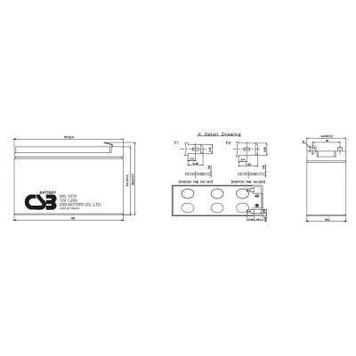 Аккумуляторная батарея CSB GPL 1272