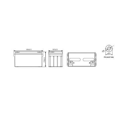 Аккумуляторная батарея WBR GP 12650