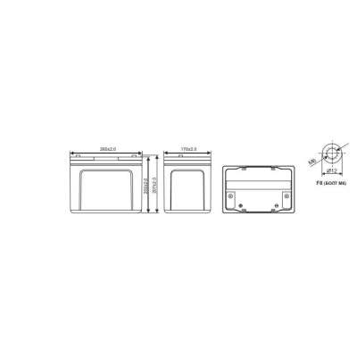 Аккумуляторная батарея WBR HRL 12280W