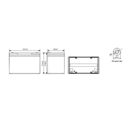 Аккумуляторная батарея WBR GPL 121000A